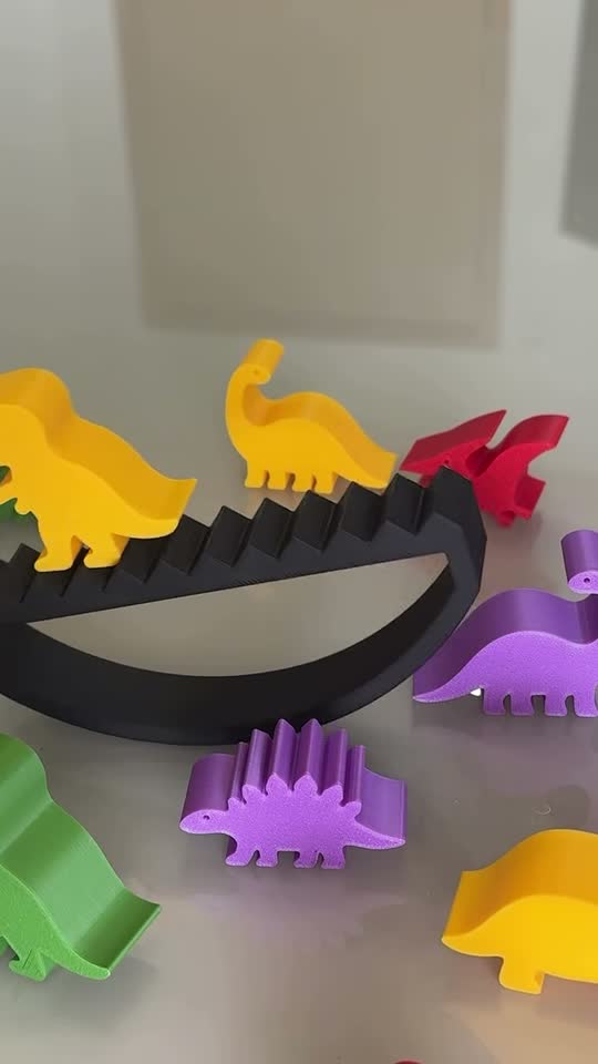 Desafio dos dinossauros — peça da Verti em impressão 3D