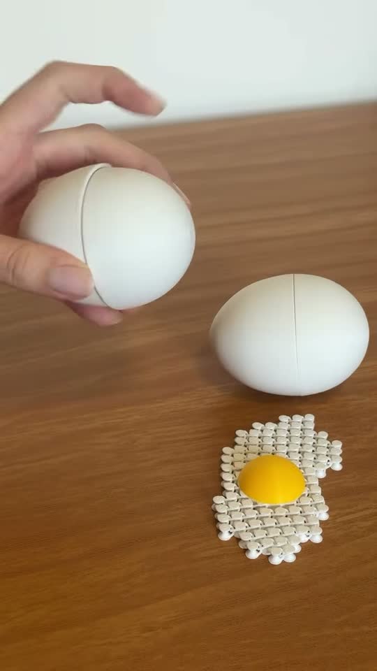Ovo Sensorial — peça da Verti em impressão 3D